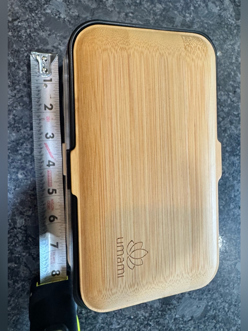 Bamboo Food Storage Box - Natural Bamboo Finish